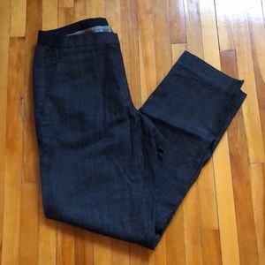 Uniqlo black pull on jeans.